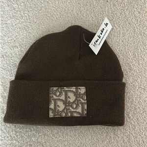 Brown Knit Beanie